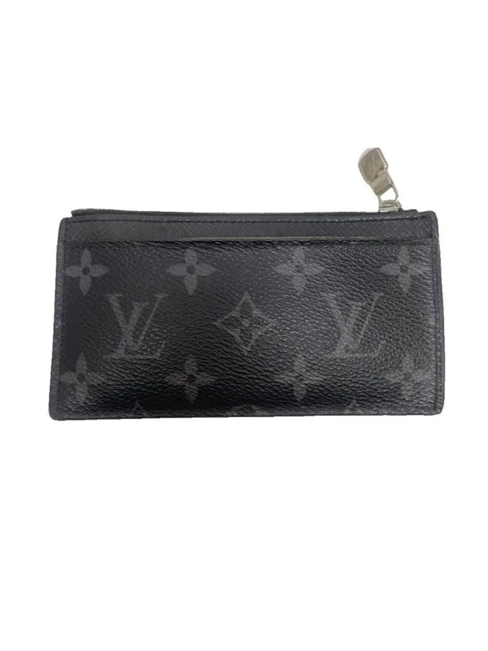 Louis Vuitton Monogram Eclipse Taigarama Fragment Case Coin Card Holder Black